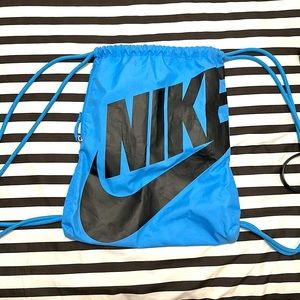 Nike Drawstring Backpack Bag Training Gym Sack Pack